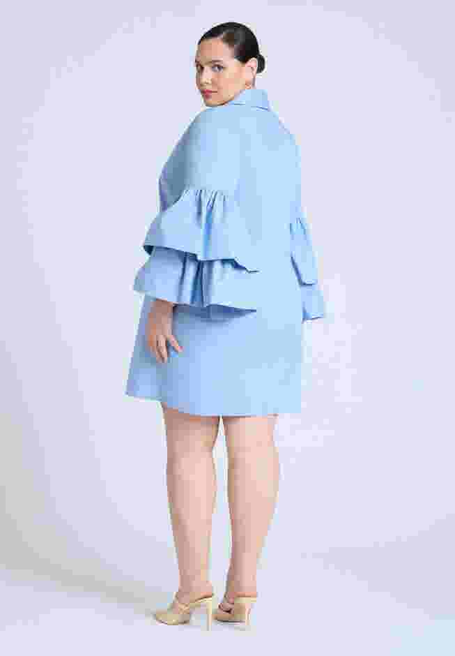  Poplin Ruffle Sleeve Dress  image number 1