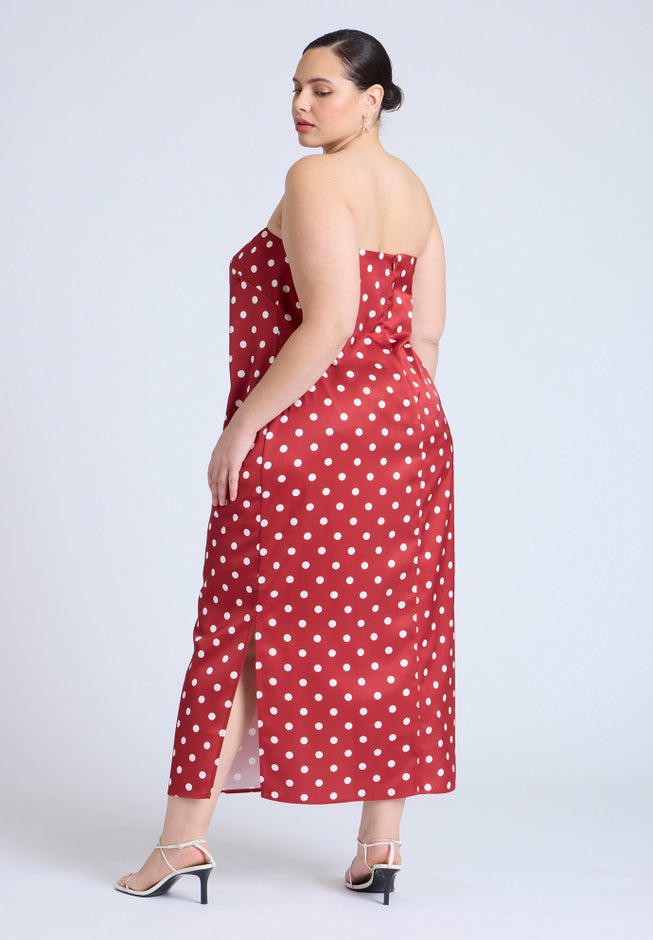Satin Column Dress  image number 1