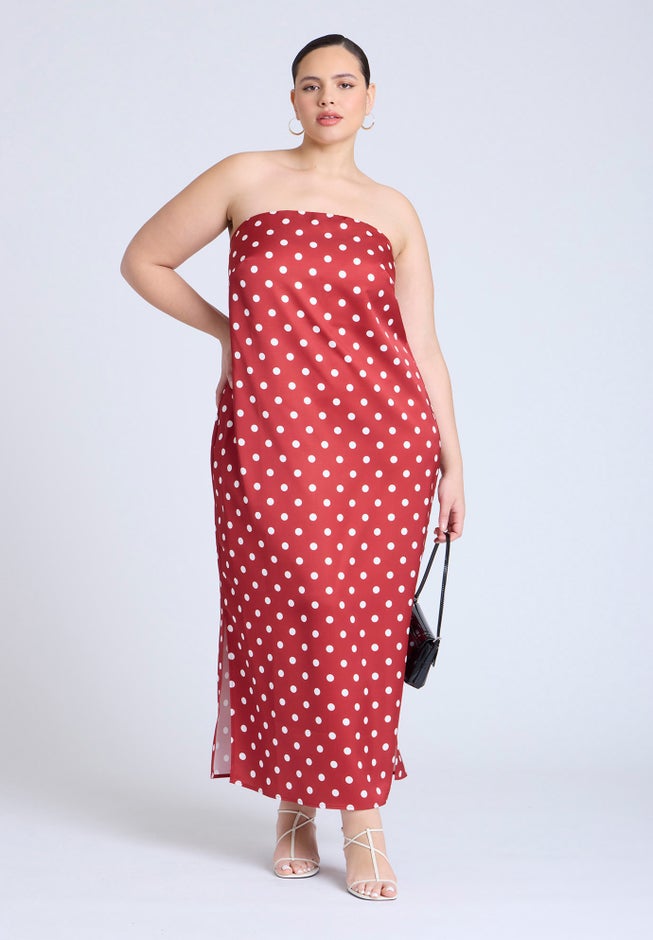 Satin Column Dress  image number 2
