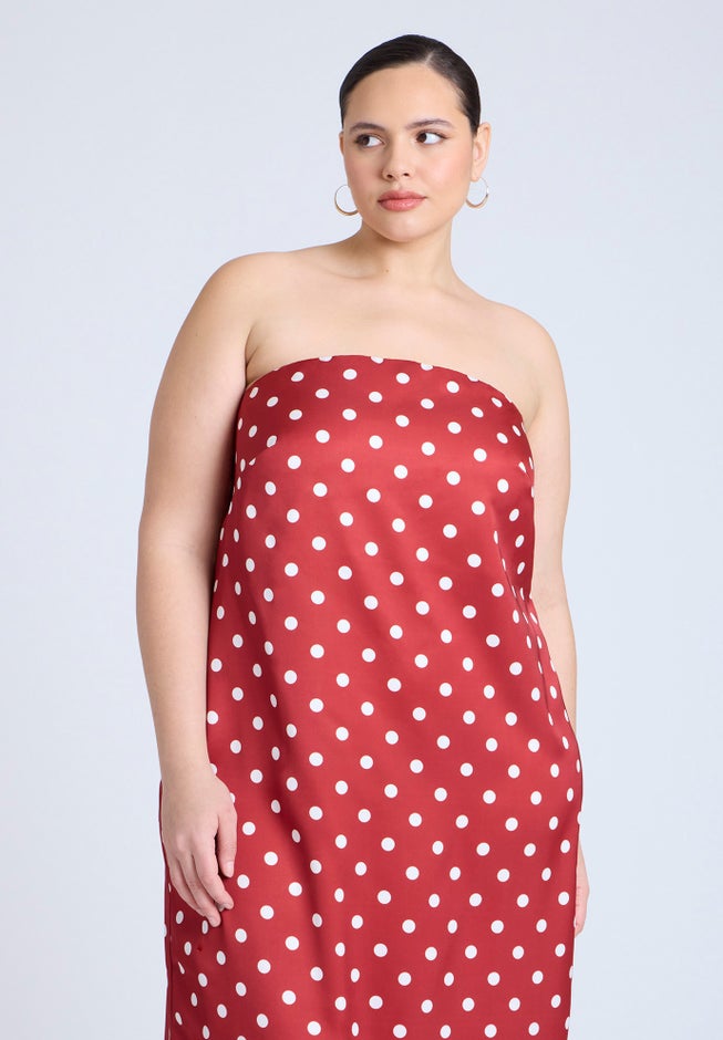 Satin Column Dress  image number 3