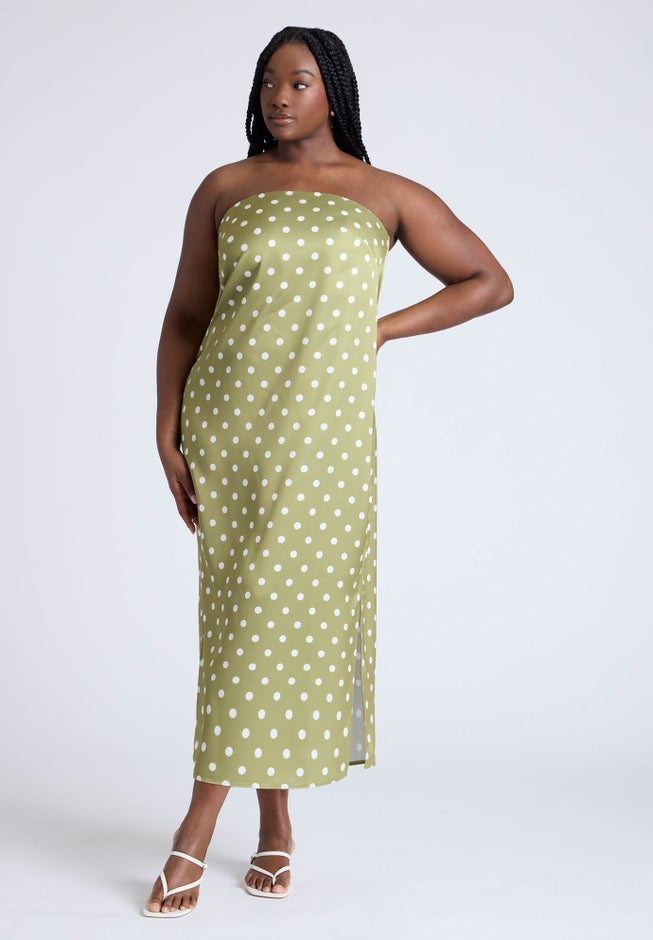 Satin Column Dress  image number 0