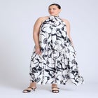  Double Layer Trapeze Maxi Dress  image number null