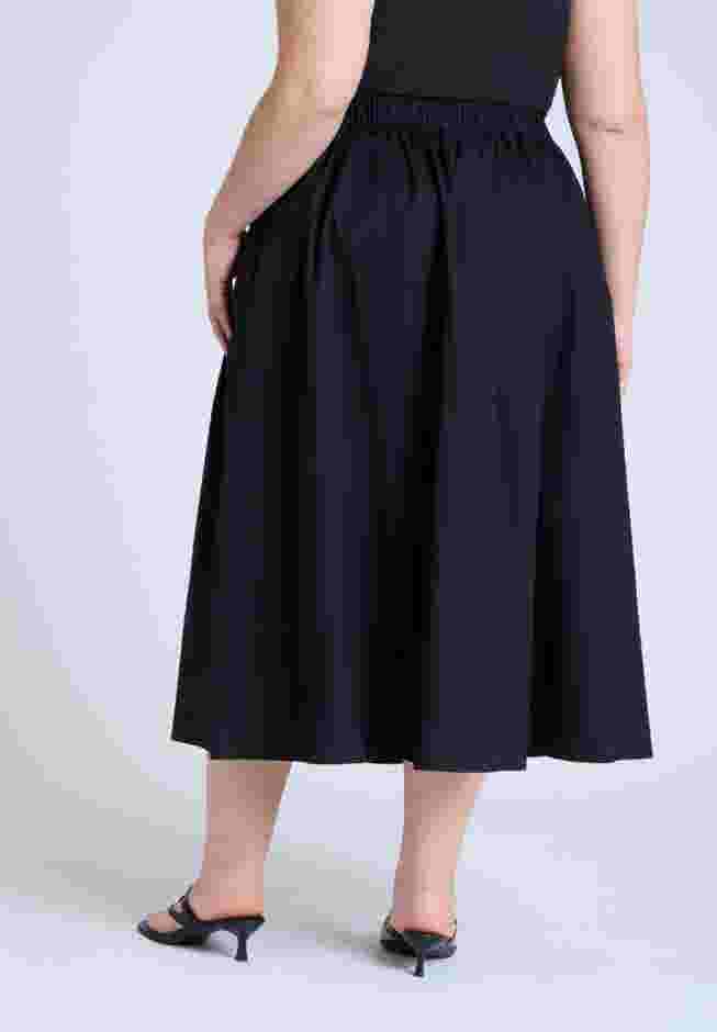 Midi Poplin Skirt image number 3