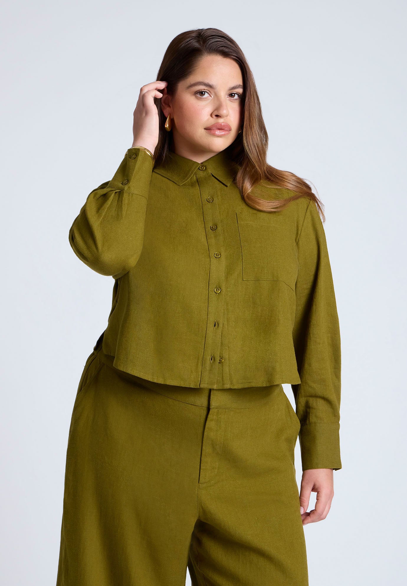 Boxy Button Down Shirt image number 1