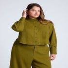 Boxy Button Down Shirt image number null