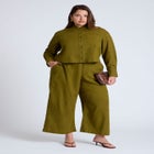 Boxy Button Down Shirt image number null