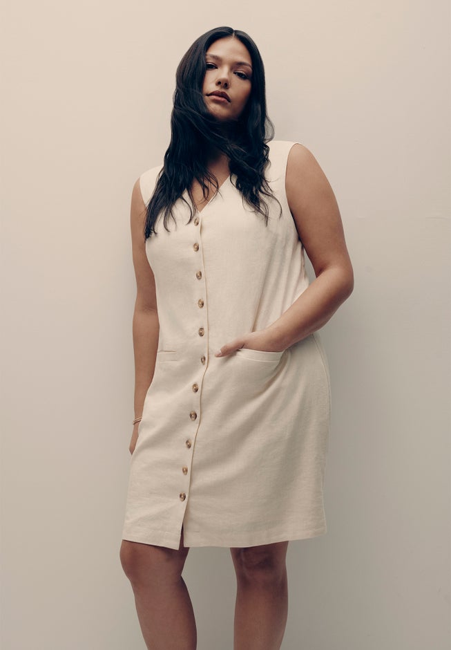 Mini Button Down Dress image number null