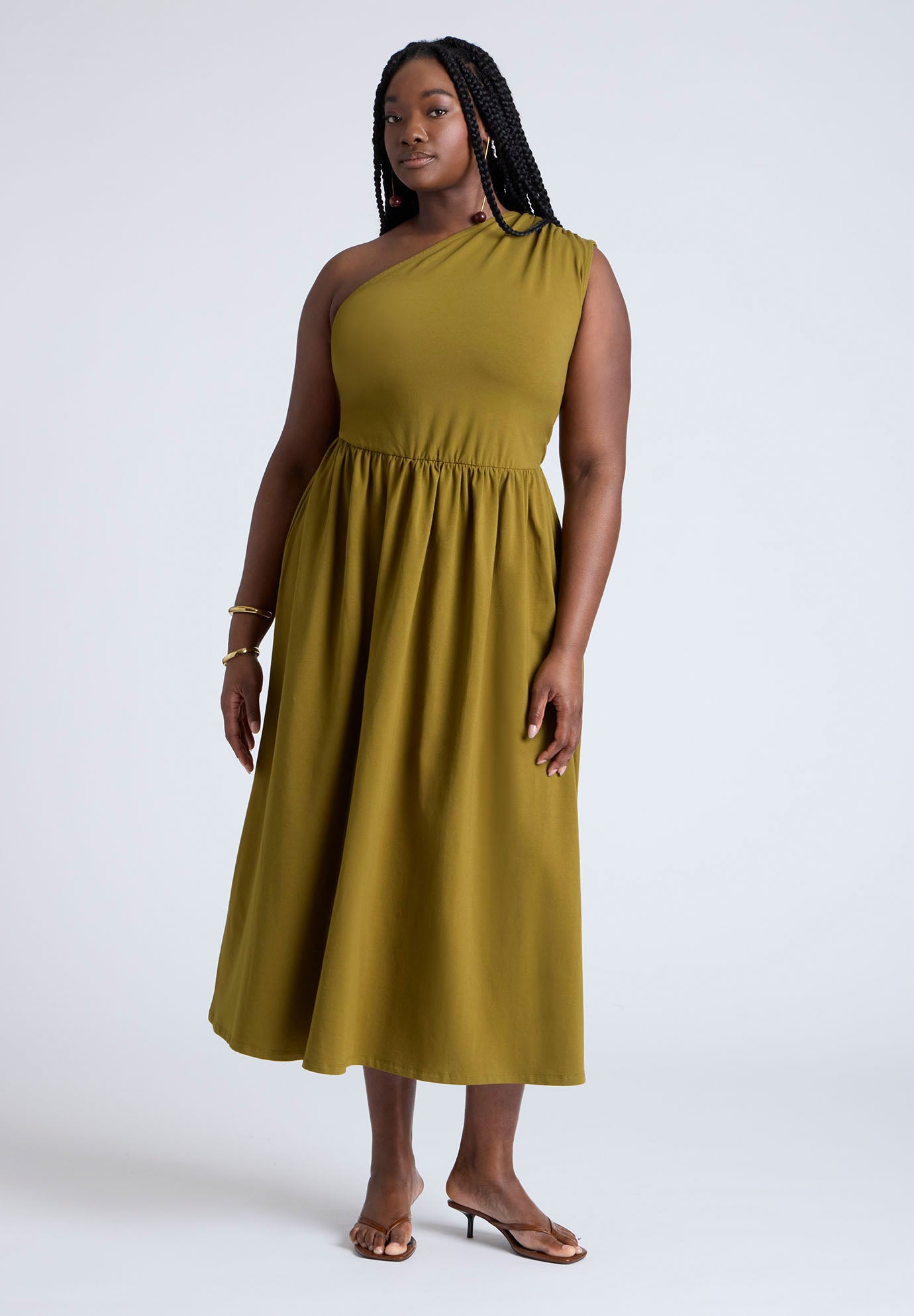 Maxi One Shoulder Dress image number 1