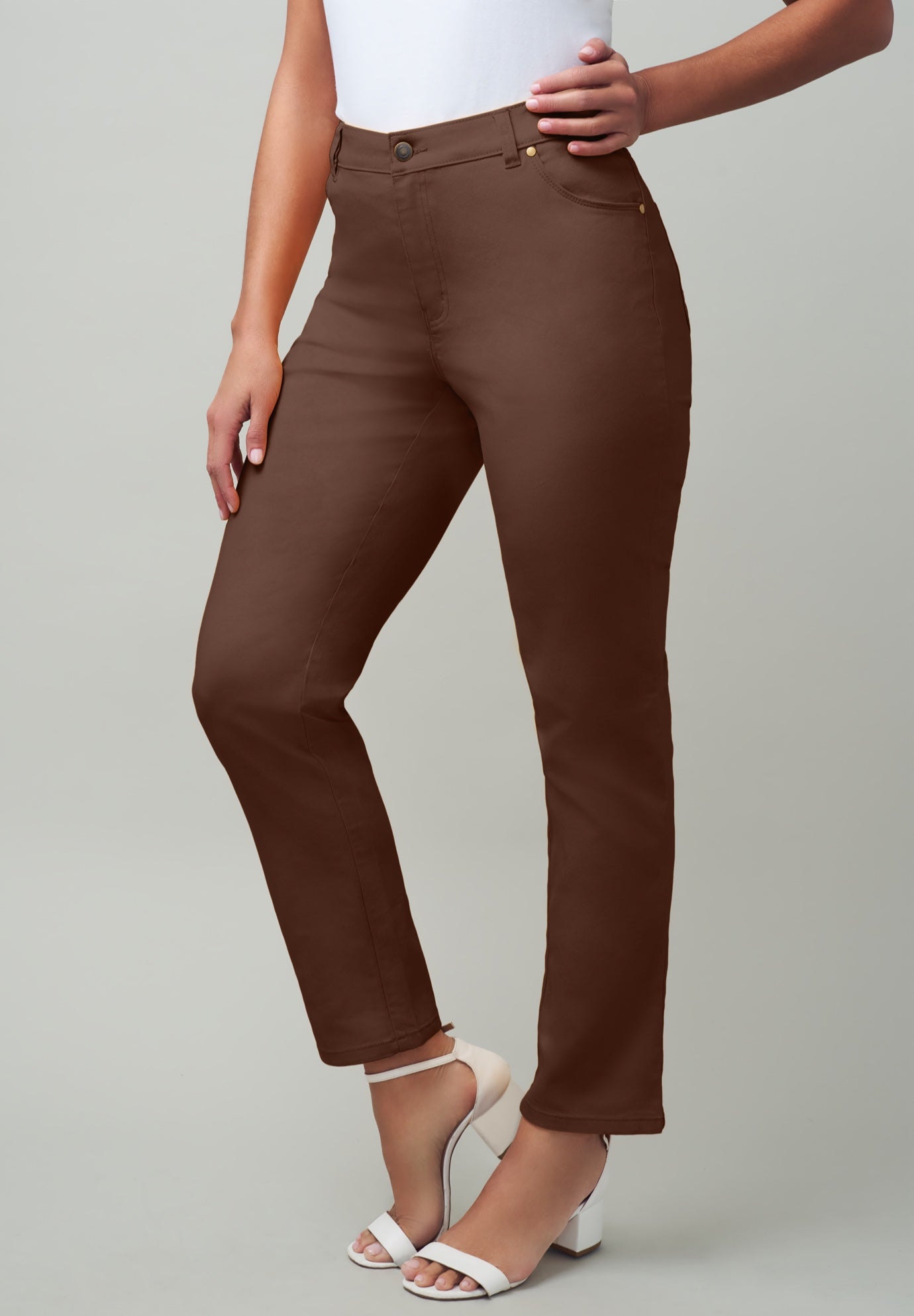 True Fit Stretch Denim Straight Leg Jean image number 0