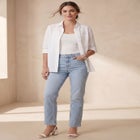 True Fit Stretch Denim Straight Leg Jean image number null