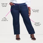 True Fit Stretch Denim Straight Leg Jean image number null