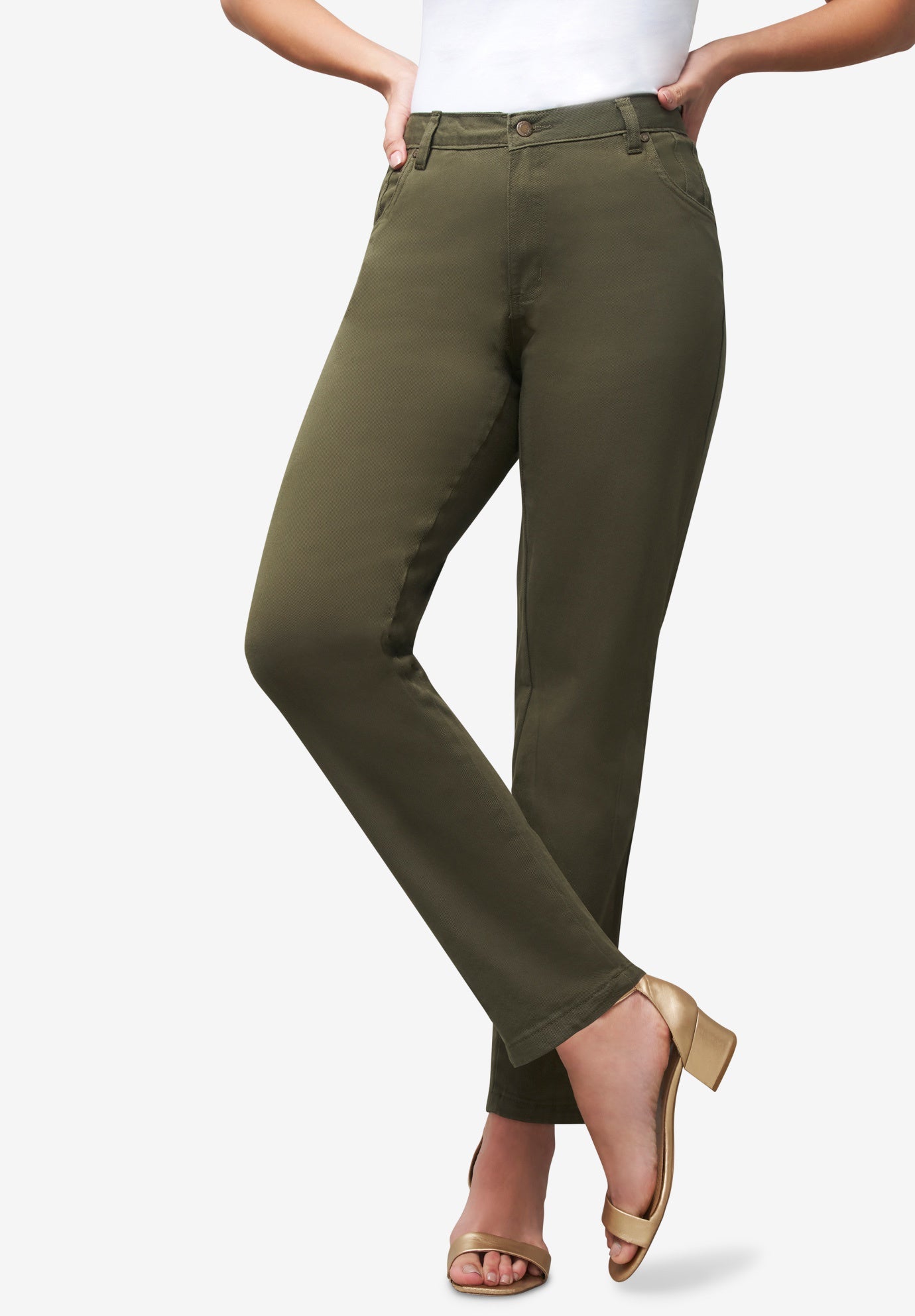 True Fit Stretch Denim Straight Leg Jean image number 0