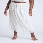 Ruched Tiered Maxi Skirt image number null