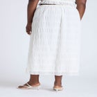 Ruched Tiered Maxi Skirt image number null