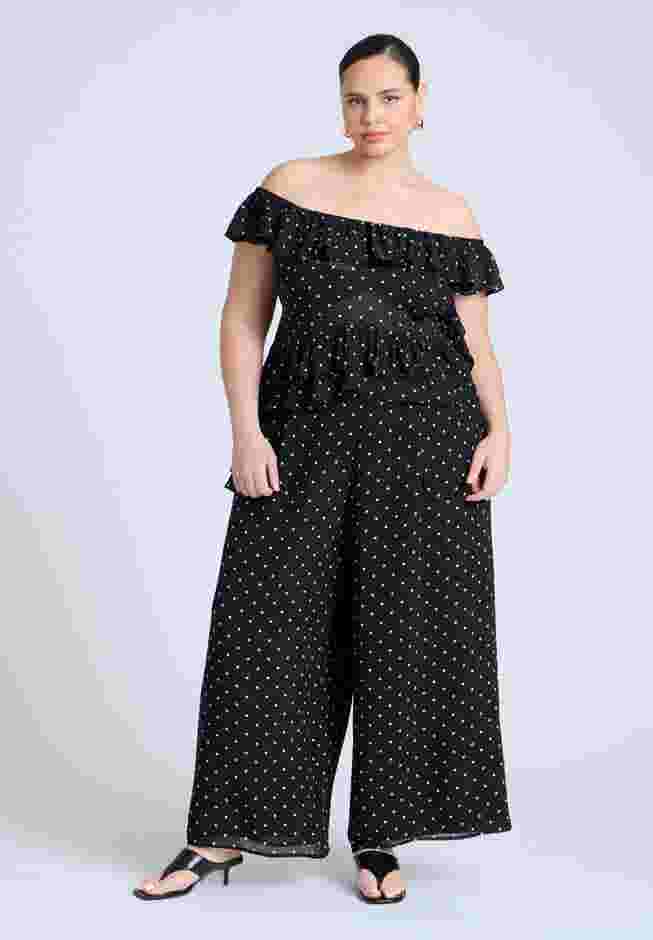 Wide Leg Polka Dot Pant  image number 0