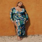 Mesh Maxi Skirt Coverup image number null