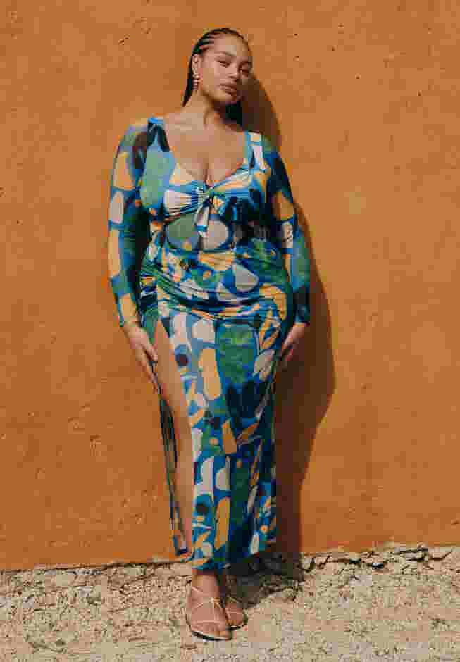 Mesh Maxi Skirt Coverup image number 0