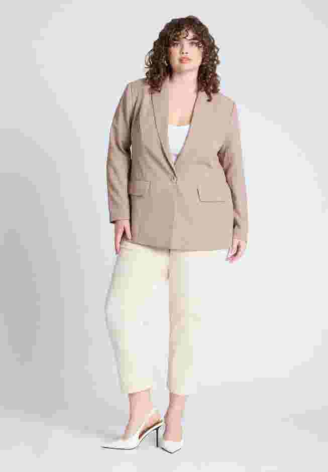 The Fluid Crepe Longline Blazer image number 4