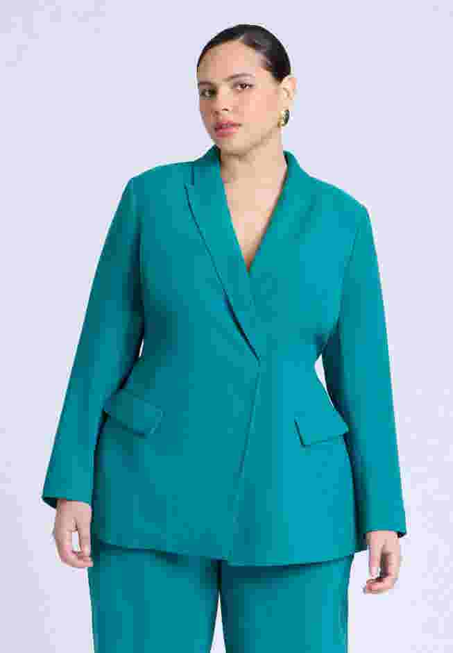 Tie Waist Soft Suiting Blazer image number 1