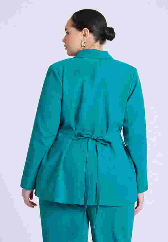Tie Waist Soft Suiting Blazer image number 2