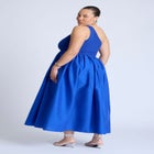 Sweater Bodice Poplin Dress image number null