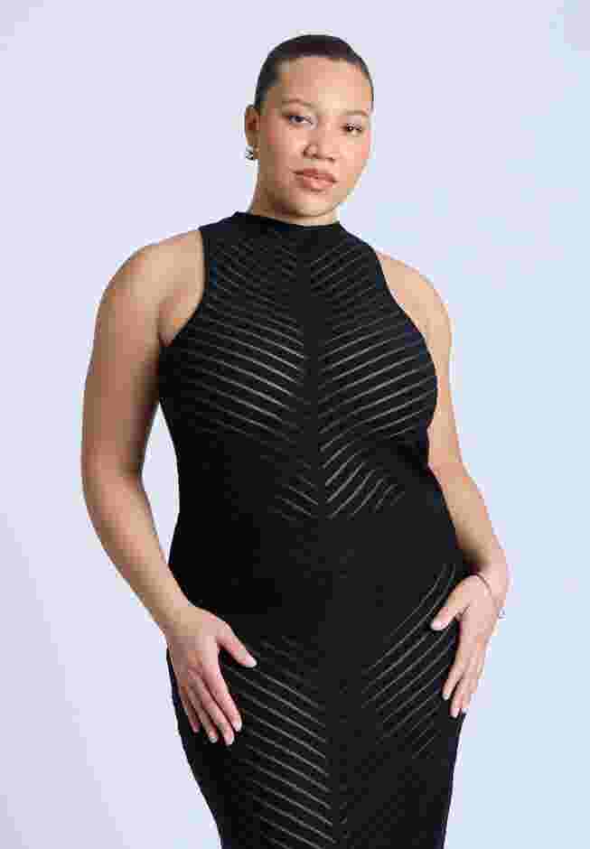 Cheveron Midi Dress image number 2