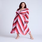 Twist Bodice Stripe Midi Dress image number null