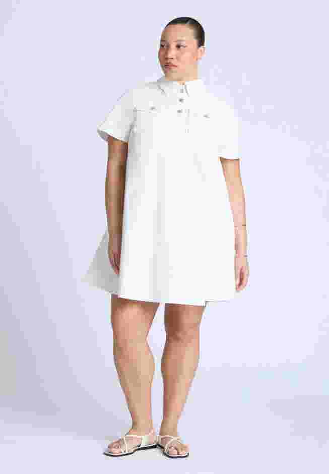 A-Line Denim Mini Dress image number 0