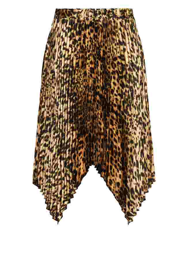 Pleated Print Skirt image number 7