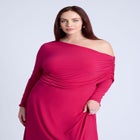 Knit Shirred Dress image number null