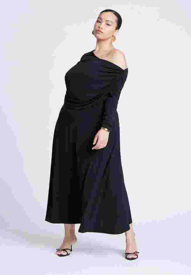 Knit Shirred Dress image number 1
