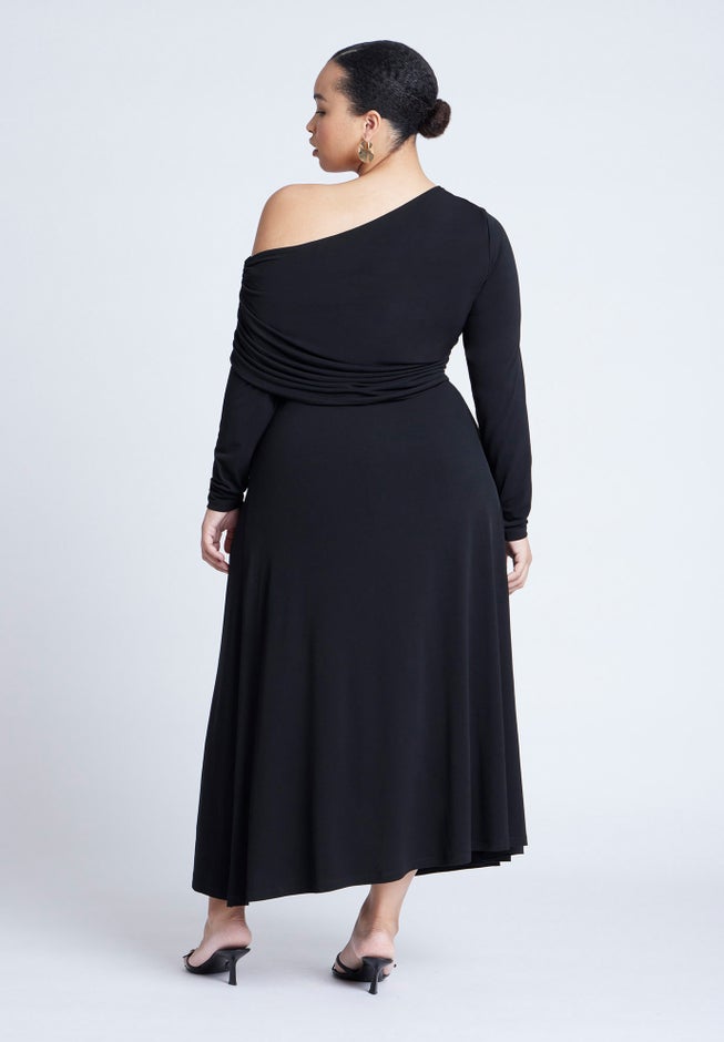 Knit Shirred Dress image number 2