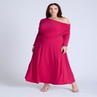 Knit Shirred Dress image number null