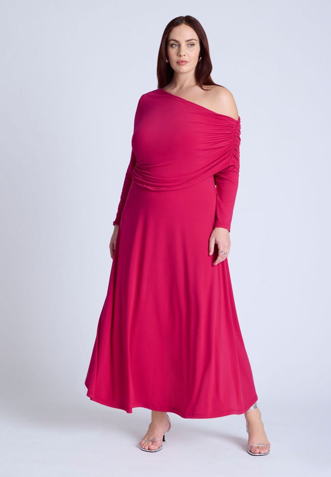 Knit Shirred Dress image number 0