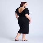 Cutout Back Midi Dress image number null