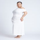 One Shoulder Maxi Dress image number null