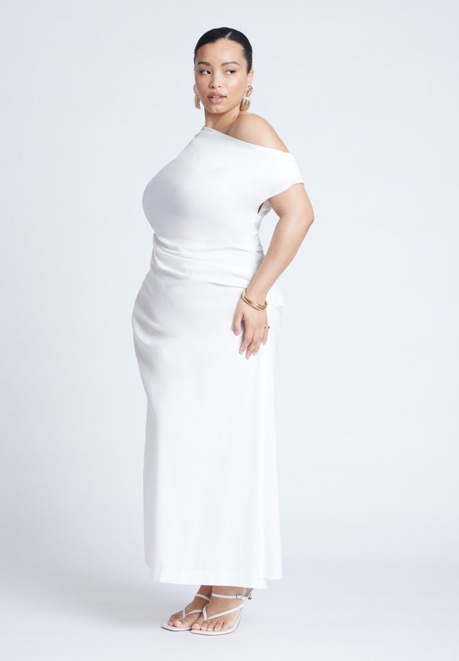 One Shoulder Maxi Dress image number null