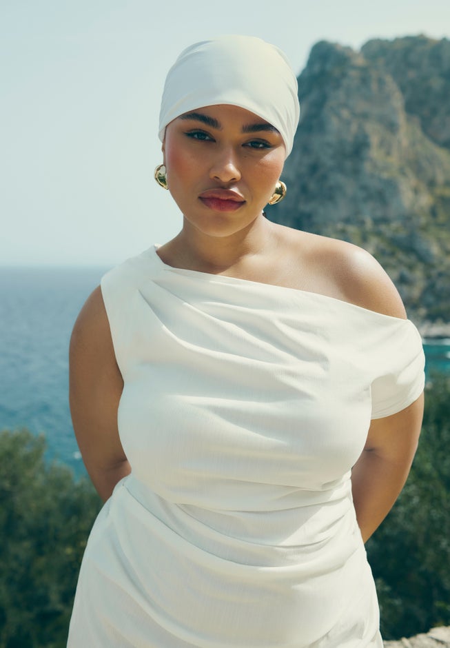 One Shoulder Maxi Dress image number null