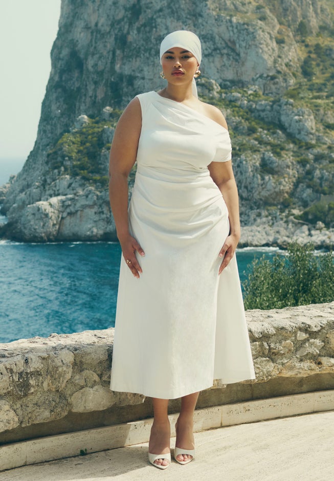 One Shoulder Maxi Dress image number null