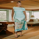 One Shoulder Maxi Dress image number null