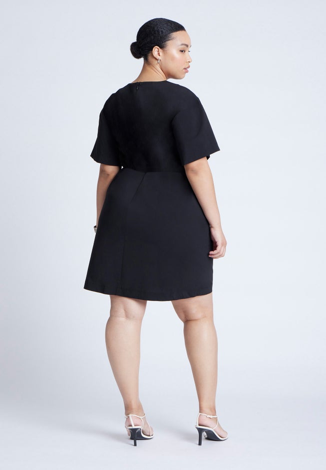 Poplin Twist Mini Dress image number 1