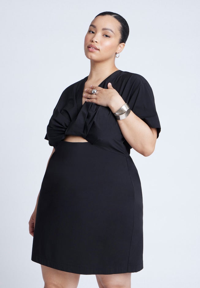 Poplin Twist Mini Dress image number 2