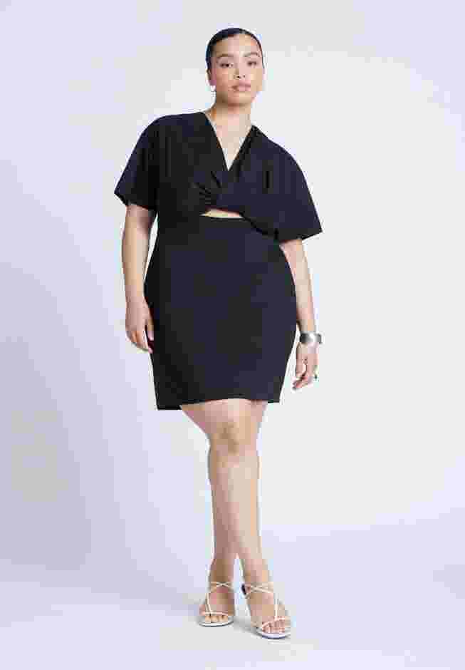 Poplin Twist Mini Dress image number 0