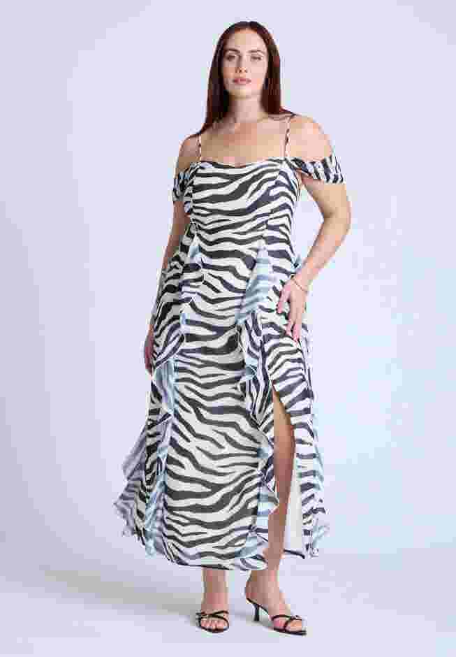 Printed Zebra Dress image number 1