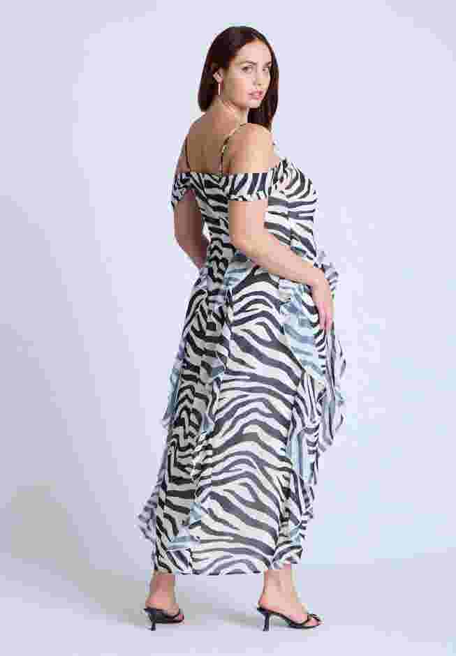 Printed Zebra Dress image number 3