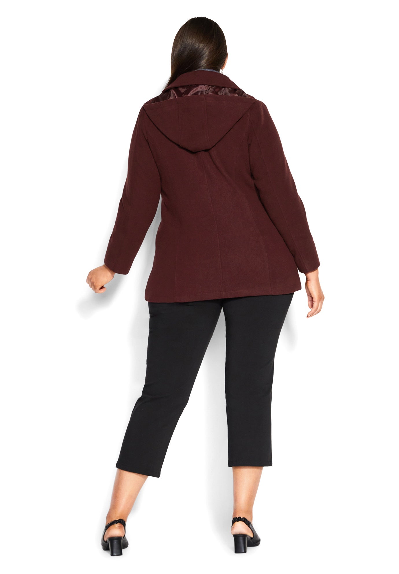 Faux Wool Peacoat image number 2