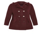 Faux Wool Peacoat image number null