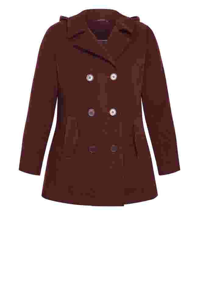 Faux Wool Peacoat image number 3