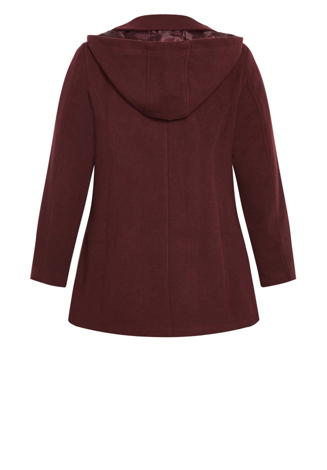 Faux Wool Peacoat image number 4