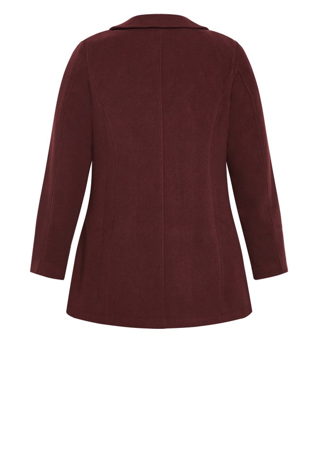 Faux Wool Peacoat image number 5